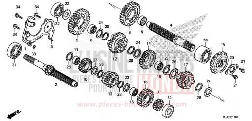 TRANSMISSION (VT750S) VT750SE de 2014